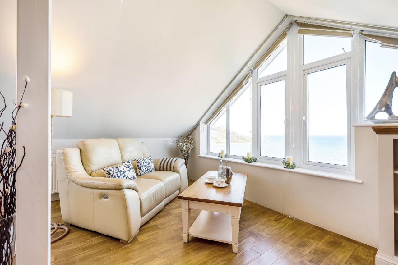 Carbis Bay - Luxury 3 Bed Penthouse Apartment With Sea Views Parking Sauna Balcony Zewnętrze zdjęcie