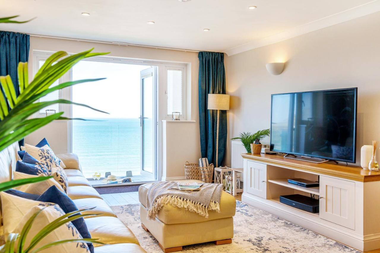 Carbis Bay - Luxury 3 Bed Penthouse Apartment With Sea Views Parking Sauna Balcony Zewnętrze zdjęcie