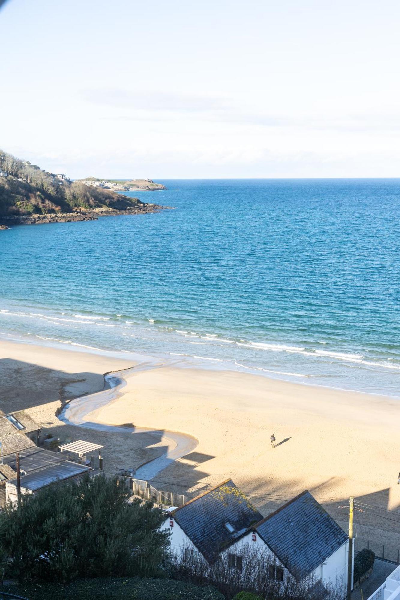 Carbis Bay - Luxury 3 Bed Penthouse Apartment With Sea Views Parking Sauna Balcony Zewnętrze zdjęcie